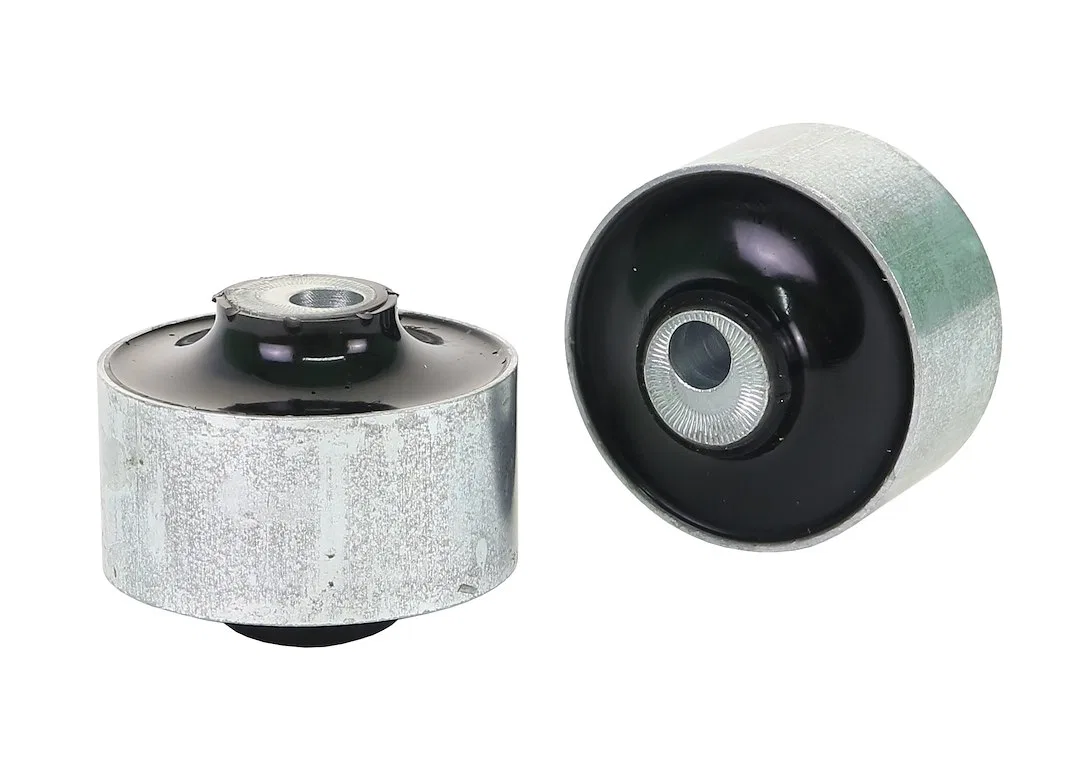 KCA496 – WHITELINE Control Arm Bushing, Adds + 2 Degree Caster Black/ Silver Synthetic Elastomer With Two Shell Bushi...